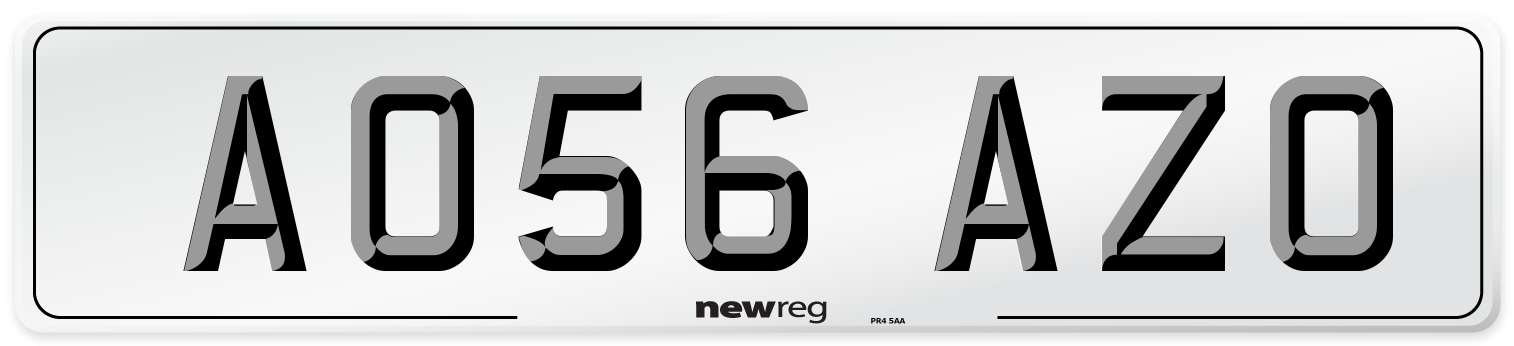 AO56 AZO Number Plate from New Reg